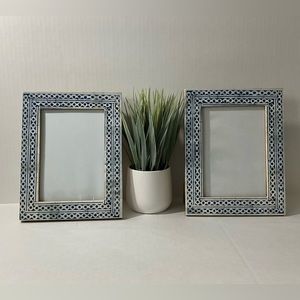 Pair of 5"x7" Bone Inlay Frames